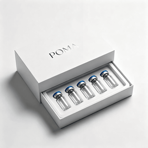 Boîte personnalisée pour flacons de peptides, pelliculage mat pour 2 flacons, emballage rigide en papier pour flacons en verre de 3ml/5ml/10ml, mousse EVA pour sérum facial - Product Image 3
