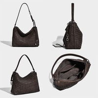 Sac Hobo Tressé de Luxe pour Femme 2026 en Cuir PU de Haute Qualité, Sac à Main Bandoulière Designer avec Sangle Réglable