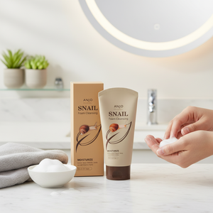 Cosméticos Coreanos Anjo, Crema Limpiadora de Caracol 150ml, Eliminador de Puntos Negros, Limpiador de Maquillaje, Cuidado de Poros y Sebo, Suave para Todo Tipo de Piel - Product Image 3