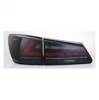 Nouveaux feux arrière LED rouges et noirs modifiés avec clignotants de freinage et de direction pour Lexus IS250 2006-2012, ensemble de feux arrière