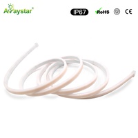 Haute Qualité Slim Taille Silicone Extrusion 8mm Largeur 9W IP67 Étanche COB Bande Lumineuse 480leds DC12/24V LED Bande Lumineuse