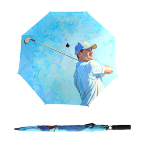 Hot Selling Custom Extra Large Oversize Phone Picture Printed Golf Umbrella With Logo for Business Travel Giveaways