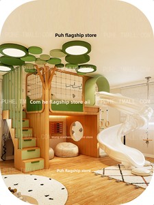 <span class=keywords><strong>Lit</strong></span> superposé moderne au design créatif, <span class=keywords><strong>lit</strong></span> <span class=keywords><strong>pour</strong></span> garçon de 1,5 m avec toboggan rotatif, bois massif, <span class=keywords><strong>lit</strong></span> <span class=keywords><strong>pour</strong></span> enfants écologique en forme de cabane dans les arbres - Product Image 5