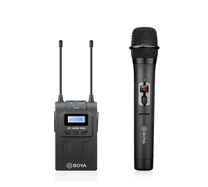 Microphone sans fil professionnel UHF 4 canaux Wm8 Pro K2 K3 <span class=keywords><strong>K4</strong></span> pour appareil photo reflex numérique, mixeur et diffusion en direct - Product Image 2