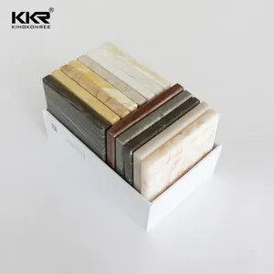 KKR免费样品石英片丙烯酸固体表面片厨房台面材料