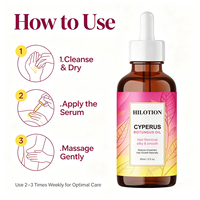 Huile de Cyperus Rotundus 100% Naturelle et Biologique à Base d'Extraits Végétaux pour l'Épilation, Hydratante, Apaisante et Anti-Repousse des Poils Corporels - Vente en Gros