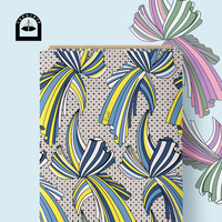 Tissu en coton floral Topoints pour robes, impression numérique, motifs personnalisés AAW