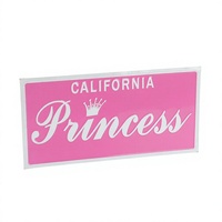 Panneau mural décoratif personnalisé en métal rose California Princess