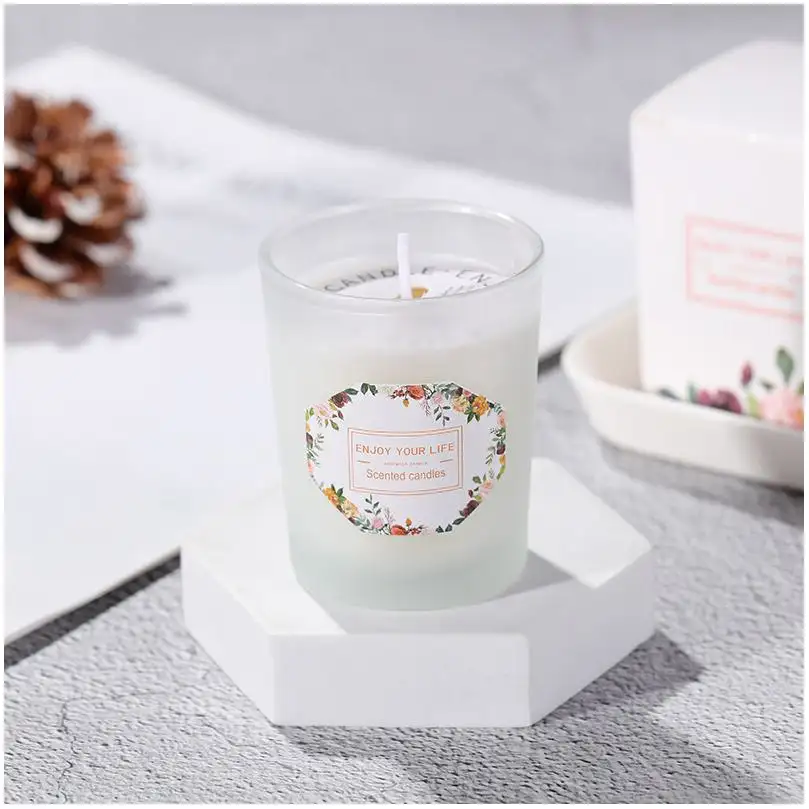 Soy Wax Candle tarros para vela Wholesale Luxury Vanilla Scent Soya Wax Candle Making New Arrivals Wedding Flower Butter Candle