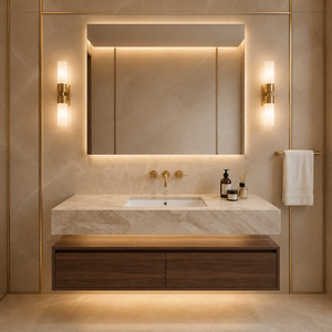 Luxury Taj Mahal Quartzite <strong>Stone</strong> Countertop <strong>Table</strong> <strong>Tops</strong> Modern <strong>Stone</strong> Bathroom Vanity for Home Furniture Bathroom - Product Image 1