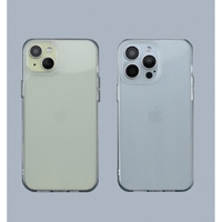 Étui de téléphone antichoc en gel TPU+PC Poyou pour / Coque de protection transparente sur mesure
