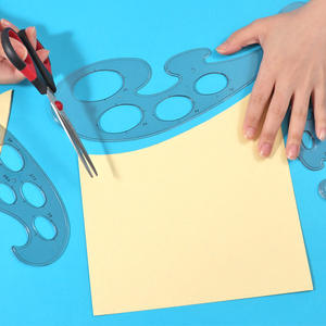 Juego de <span class=keywords><strong>Reglas</strong></span> Curvas de Plástico Francesas de Tres Formas FOSKA Profesional para Diseño de Moda, Arquitectura, Diseño de Interiores y Proyectos de Bricolaje - Product Image 3