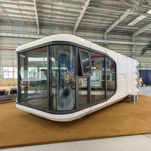 Sống không gian lớn thép viên nang container di động prefab Nhà Phòng Ngủ biệt thự cắm trại <span class=keywords><strong>Caravan</strong></span> phòng ngủ nhỏ nhà du lịch - Product Image 2