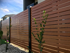 Clôture <span class=keywords><strong>de</strong></span> jardin WPC, <span class=keywords><strong>barrière</strong></span> <span class=keywords><strong>de</strong></span> <span class=keywords><strong>sécurité</strong></span> extérieure pour patio, balcon, terrasse, acier galvanisé, acier au carbone, clôture WPC moderne à faire soi-même - Product Image 1