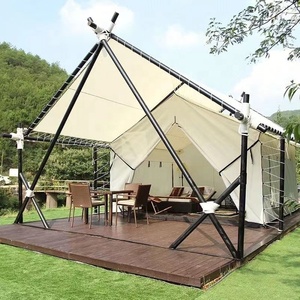 4-Jahreszeiten Wasserdichtes Outdoor-Glamping-Hotel-Safari-Zelt für Familien, Großes Luxuriöses Canvas-Camping- und Glamping-Safari-Zelt - Product Image 3