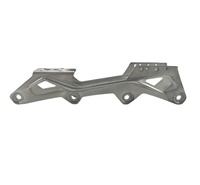Patins à roulettes en ligne en alliage d'aluminium usiné CNC avec châssis en acier inoxydable, services de prototypage rapide et de brochage