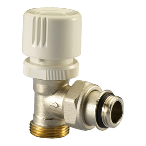 Valvola Termostatica Angolare IVAR EUROK 1/2\" M Serie Standard con Connessione Maschio Controllo Manuale per Fluidi Acquosi - Product Image 1