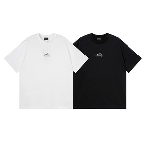 <span class=keywords><strong>B</strong></span> Brand 2026 Primavera/Estate Nuova Maglietta Semplice Retrò con Micro-Logo Riflettente e Scritta, Manica Corta, Girocollo, Unisex per Coppie - Product Image 1
