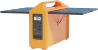 Centrale Électrique Portable Mini 100W 76.8Wh avec Panneaux Solaires Pliables Intégrés pour Événements Extérieurs et Marchés Nocturnes