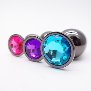 Jouet sexuel pour femmes adultes, ensemble de bouchons anaux en diamant, produit sexuel en acier inoxydable, bouchon <span class=keywords><strong>anal</strong></span> en métal grand format - Product Image 4