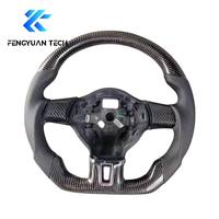 Volant en cuir et fibre de carbone forgé pour Volkswagen Golf6/MK6 GTI R Polo Passat Scirocco Jetta CC Touran Beetle