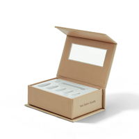 Boîte d'emballage en gros pour faux ongles avec fenêtre, personnalisable avec logo