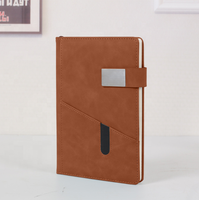 Carnet de notes en cuir PU avec couverture en tissu de lin de haute qualité en gros, avec porte-stylo élastique