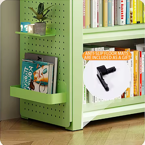 Multi-level Heavy Duty Acrylic Floor Shelving Storage Racks Adjustable Side Panels for Warehouses Supermarkets - Product Image 5