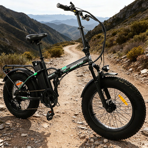 Bicicleta Eléctrica Plegable Económica de Fábrica con Batería Grande de 40Ah, Acero con Alto Contenido de Carbono, 36v, 7 Velocidades, Neumáticos Anchos, Bicicleta Eléctrica - Product Image 2