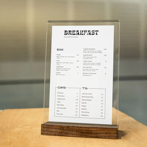 رباعي بقاعدة خشبية واضحة من أجل مطعم وفندق وبار قهوة - Product Image 5