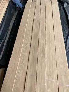 Lapisan kayu alami Veneer putih Amerika potongan seperempat kontemporer Modern untuk aplikasi Hotel desain potongan irisan