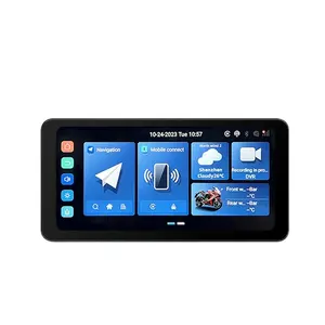 Waterproof Wireless Motorcycle GPS 6.3 inch CarPlay Screen Android Auto Display Navigation Motorcycle Screen with tire pressure