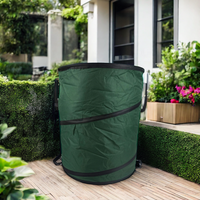 Sac de jardin robuste de grande capacité, poubelle légère pour les feuilles, les mauvaises herbes, l'herbe, conteneur de déchets de jardin, stockage de déchets
