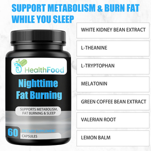 Factory Wholesale Nighttime Fat Burning Capsules Supports Metabolism Fat Burning&Sleep Encourages Calm&Stress Relief <b>Supplement</b> - Product Image 4