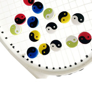Amortisseurs de vibrations pour raquettes de tennis OEM, différents styles, en silicone souple, forme de dessin animé, antichocs