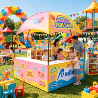 Tente de comptoir événementiel personnalisée avec table intégrée, auvent publicitaire pop-up imperméable pour promotions et marchés en extérieur