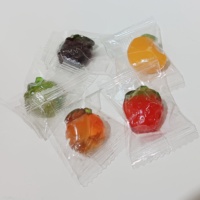 3D Peeling Fruit Gummy Candy Aardbei Gepelde Jelly Gummy Snoepjes Mango Jelly Gummy