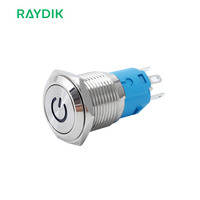 8mm 10mm 12mm 16mm 19mm 22mm 25mm 28mm 30mm interrupteur à bouton-poussoir à verrouillage momentané illuminé