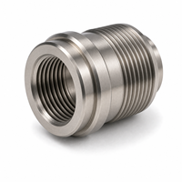 Carcasa de Conector de Precisión de Titanio Grado 5, Mecanizada por CNC de Alta Precisión, para Equipos Ópticos, Prototipos Rápidos