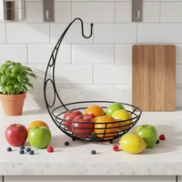 Panier à fruits en fil métallique avec support banane, fournitures d'usine,
