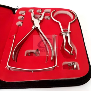 CLASTY INSTRUMENTS Kit de Dique de Goma Dental, Instrumentos de Ortodoncia de Acero Inoxidable, Suministros Médicos Clase I con Certificación CE, Lo Mejor - Product Image 1