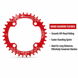 Corona per <span class=keywords><strong>Bici</strong></span> a Velocità Singola SNAIL 104BCD 32T/34T/36T/38T/40T/42T Narrow Wide Rotonda per MTB 18001 - Product Image 4