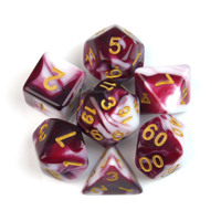Ensemble de dés Rpg Dnd de haute qualité ensemble de dés polyédriques transparents de couleur blanche pour Roll RPG DND Board Gams