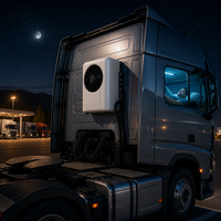 Climatiseur de stationnement intelligent pour camion, alimenté par batterie, haute efficacité de refroidissement, 12V 24V