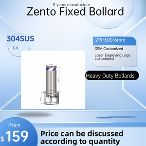 زينوتو مخصصة رف الدراجة وقوف السيارات الشمعات الثابتة مع شرائط عاكسة أوم شعار الحواجز المرور المنتج - Product Image 2