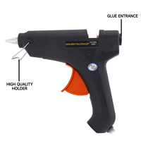 Pistolet à colle industriel en silicone thermofusible 200mm 100W Pistolet à colle chaude électrique pour réparation Outil de bricolage