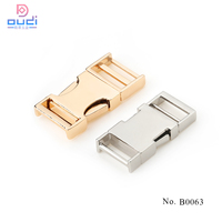 Boucle à dégagement rapide latérale doublement réglable en zinc de 38 mm de qualité supérieure, pièces de sac spéciales haut de gamme