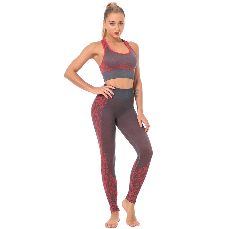 HOT Sale 5 colors Fashion Modern Breathable Workout Clothing Popular Women Active Wear Yoga Set hygroscopic