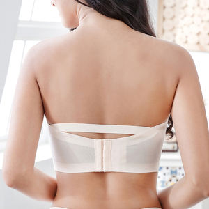 Sujetador sin Tirantes Invisible Talla Grande para Mujer, Lencería Sexy sin Costuras, Top Tubo sin Varillas con Tirantes Acolchados Convertibles XXL - Product Image 4