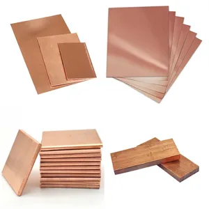 China Hot Sale 4X8 Red Sheets Customized 99.9% Pure Bronze / Brass T2 Copper Cathode Thick Sheet Plate